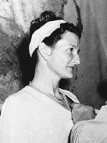 Virginia Hall receiving the Distinguished Service Cross, 1945